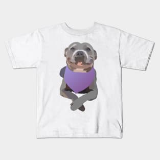 Smiling Dog - Digital Art Kids T-Shirt